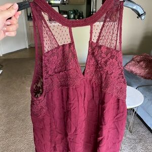 High neck lace tank!